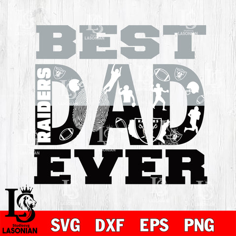 Best dad ever Las Vegas Raiders svg eps dxf png file, Digital Download , Instant Download