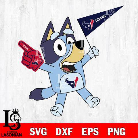 Houston Texans bluey svg eps dxf png file, Digital Download , Instant Download