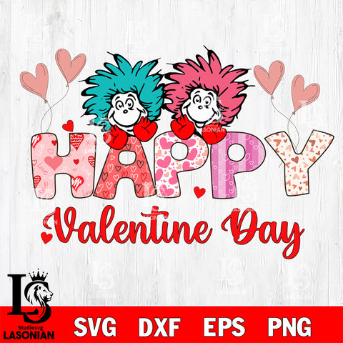 Happy Dr seuss Valentine's svg , dxf, eps ,png file, digital download,Instant Download