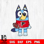Bluey Atlanta Falcons svg eps dxf png file, Digital Download , Instant Download