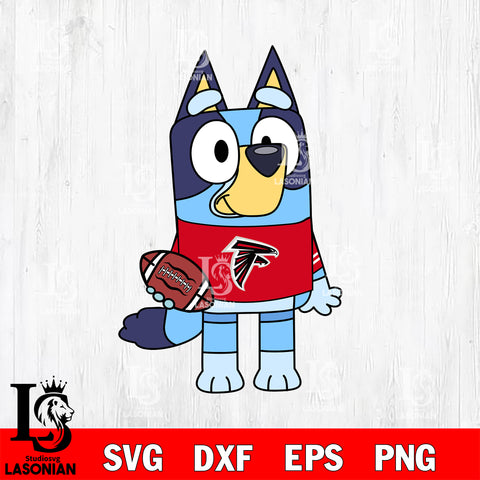 Bluey Atlanta Falcons svg eps dxf png file, Digital Download , Instant Download