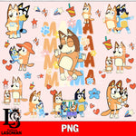 Bluey Mana png , bluey bingo png file, Digital Download, Instant Download