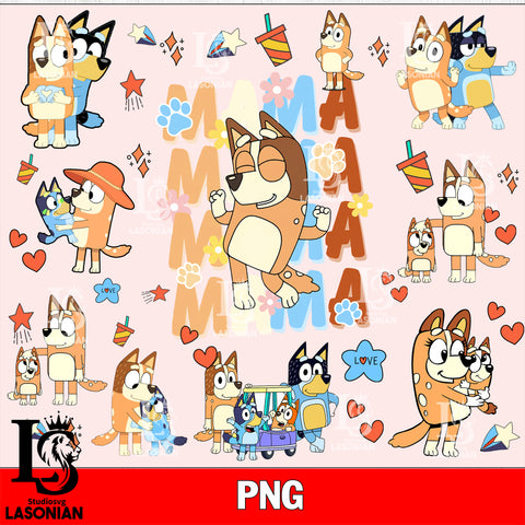 Bluey Mana png , bluey bingo png file, Digital Download, Instant Download