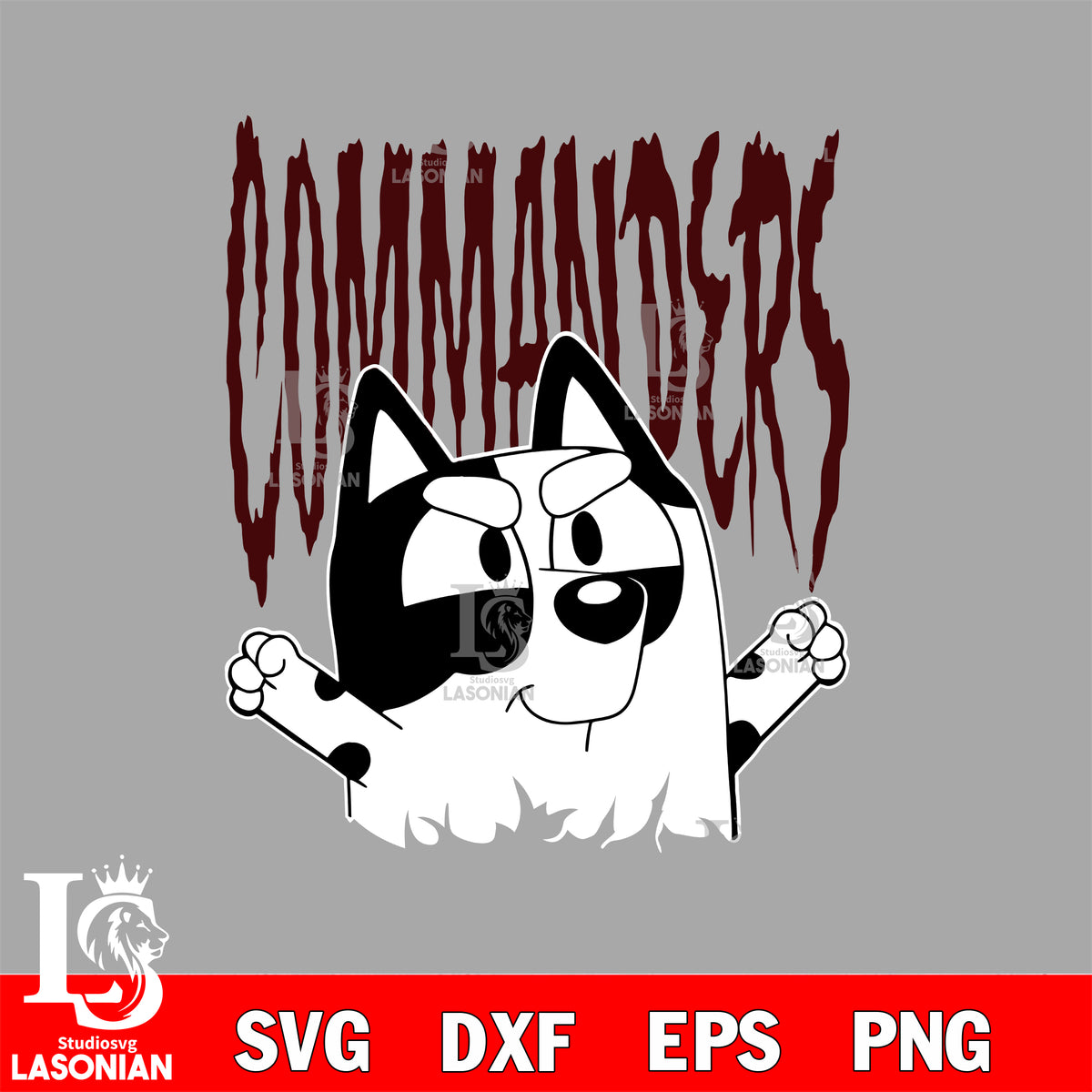 Bluey Washington Commanders svg, muffin nfl svg eps dxf png file, Digi ...