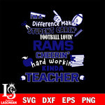 Los Angeles Rams NFL I'm A Difference Making Student Caring Football Loving Kinda Teacher SVG , NFL svg,eps,dxf,png file, digital download