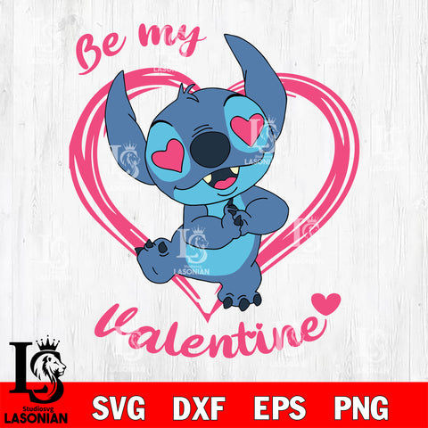 Stitch valentine svg eps dxf png file, Digital Download,Instant Download