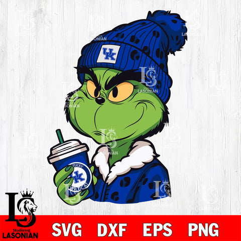 Boujee grinch KENTUCKY WILDCATS svg eps dxf png file, Digital Download