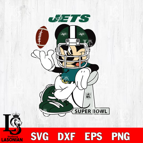 New York Jets Mickey Mouse And Friends svg, NFL svg eps dxf png file, Digital Download , Instant Download