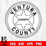 Ventura County Sheriff badge, patch svg eps png dxf file ,Logo Police black and white Digital Download, Instant Download