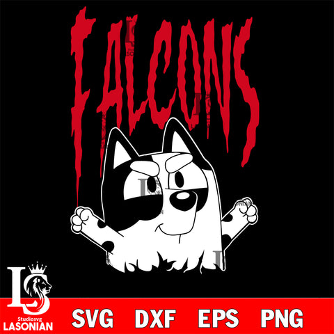 Bluey Atlanta Falcons svg, muffin nfl svg eps dxf png file, Digital Download , Instant Download