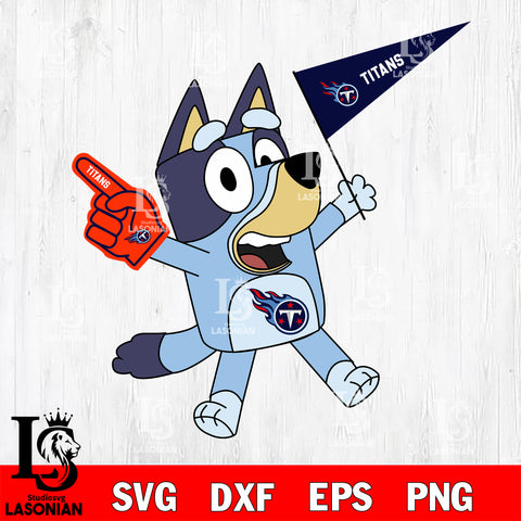 Tennessee Titans bluey svg eps dxf png file, Digital Download , Instant Download