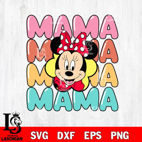 Mickey MAMA Svg eps dxf png file, Digital Download, Instant Download