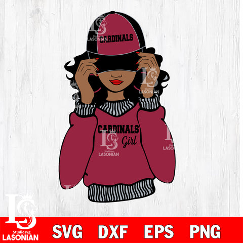 Arizona Cardinals girls svg eps dxf png file, digital download , Instant Download