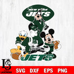 New York Jets Mickey Mouse And Friends svg, NFL svg eps dxf png file, Digital Download , Instant Download
