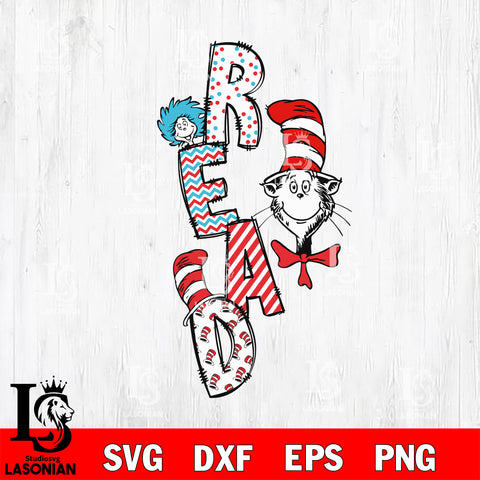 Read svg, Dr seuss svg eps dxf png file, Digital Download,Instant Download