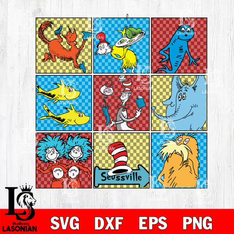 Dr seuss day svg, Dr seuss svg eps dxf png file, Digital Download,Instant Download