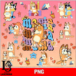 Mama Bluey png , bluey bingo png file, Digital Download, Instant Download