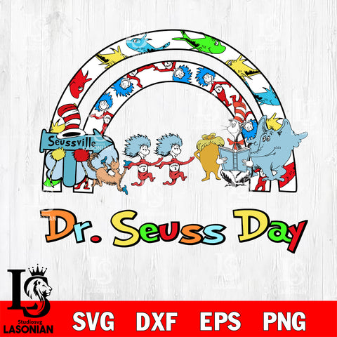Dr seuss day svg, cat in the hat svg eps dxf png file, Digital Download,Instant Download