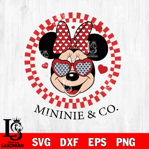 Minine & co svg ,Mickey Valentine svg eps dxf png file, digital download