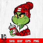 Boujee grinch JACKSONVILLE STATE GAMECOCKS svg eps dxf png file, Digital Download