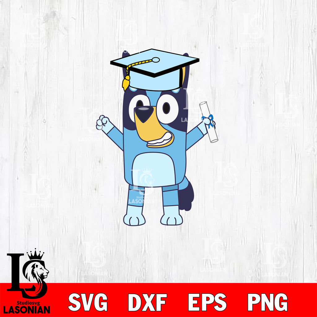 Bluey Kindergarten Graduation svg dxf eps png file , digital download ...