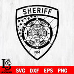 Eddy County State Of New Mexico Sheriff's svg eps png dxf file ,Logo Police black and white Digital Download, Instant Download
