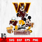 Washington Commanders Mickey Mouse And Friends svg, NFL svg eps dxf png file, Digital Download , Instant Download