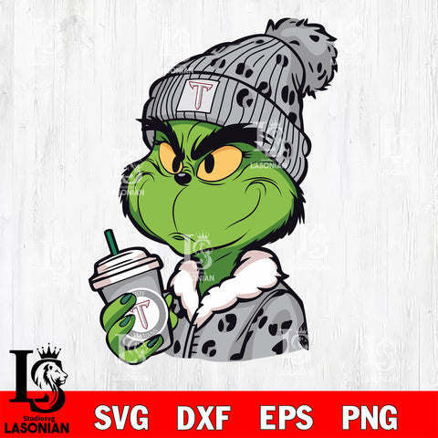 Boujee grinch TROY TROJANS svg eps dxf png file, Digital Download