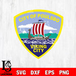 City of Poulsbo Viking city badge svg eps png dxf file , Digital Download, Instant Download
