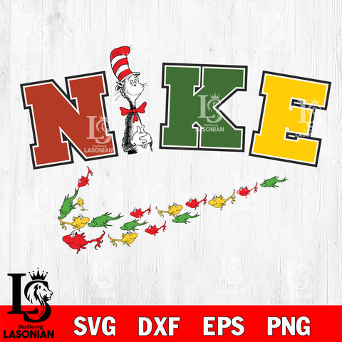 Dr seuss day svg, cat in the hat svg, Nike dr seuss svg eps dxf png file, Digital Download,Instant Download