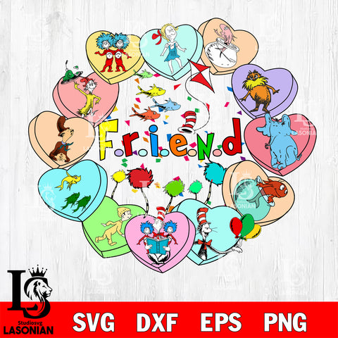 Dr seuss day svg, Friends 3 svg eps dxf png file, Digital Download,Instant Download