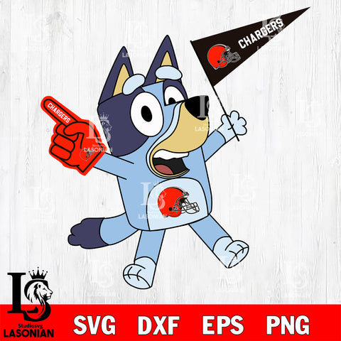 Cleveland Browns bluey svg eps dxf png file, Digital Download , Instant Download