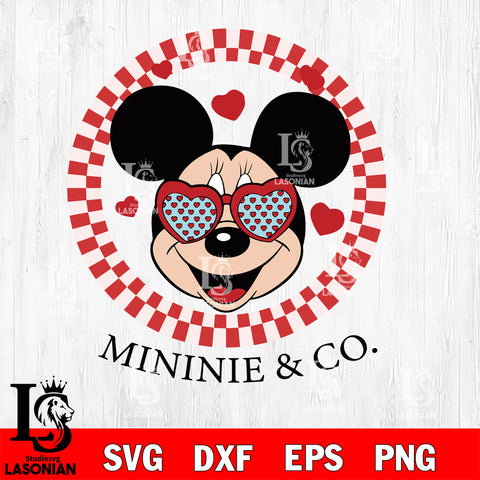 Minine & co svg ,Mickey Valentine svg eps dxf png file, digital download