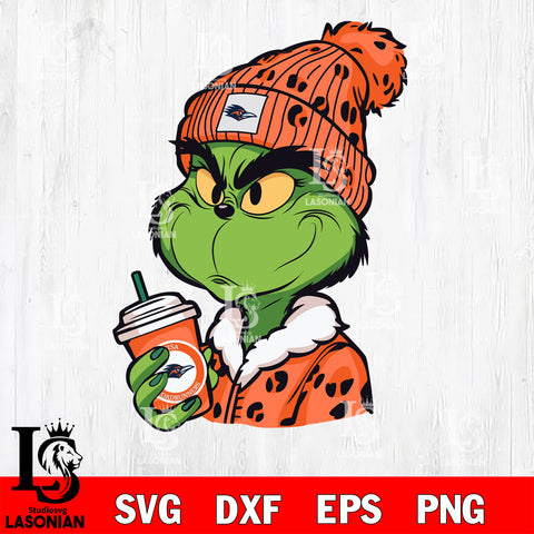 Boujee grinch UTSA ROADRUNNERS svg eps dxf png file, Digital Download