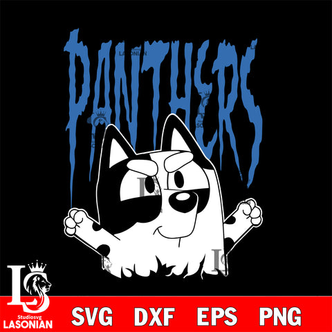 Bluey Carolina Panthers  svg, muffin nfl svg eps dxf png file, Digital Download , Instant Download