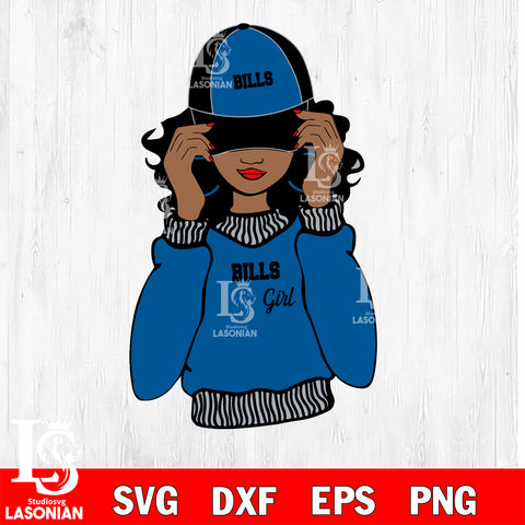 Buffalo Bills girls svg eps dxf png file, digital download , Instant Download
