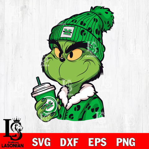 Boujee grinch MARSHALL THUNDERING HERD svg eps dxf png file, Digital Download