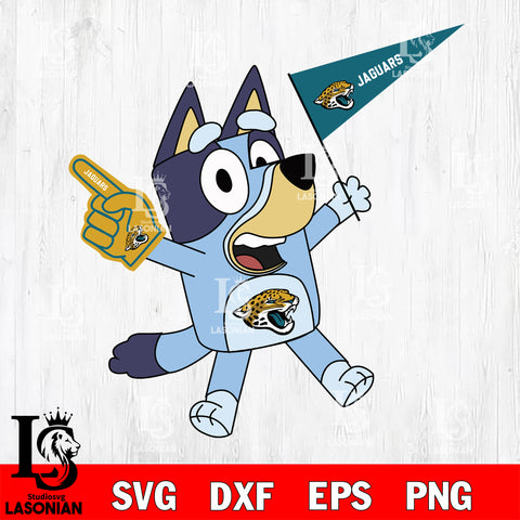Jacksonville Jaguars bluey svg eps dxf png file, Digital Download , Instant Download