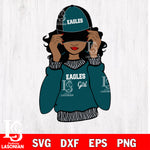 Philadelphia Eagles girls svg eps dxf png file, digital download , Instant Download