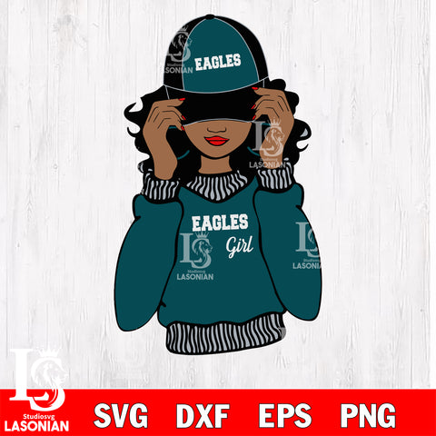 Philadelphia Eagles girls svg eps dxf png file, digital download , Instant Download