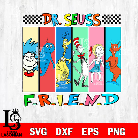 Dr seuss day svg, Friends 2 svg eps dxf png file, Digital Download,Instant Download