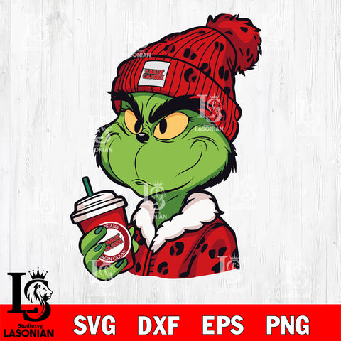 Boujee grinch LOUISIANA RAGIN' CAJUNS svg eps dxf png file, Digital Download