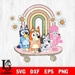 Bluey Family PNG, Bluey Png, Bluey Bingo Png, Bluey Mom Png, Bluey Dad svg, bluey bingo Svg eps dxf png file, Digital Download, Instant Download