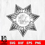 Kendall County Sheriff's Deputy Badge svg eps png dxf file ,Logo Police black and white Digital Download, Instant Download