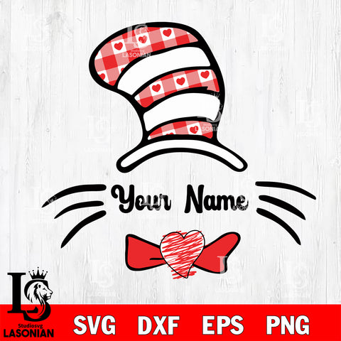 Your name, Dr seuss Valentine svg , dxf, eps ,png file, digital download,Instant Download