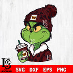 Boujee grinch NFL wasington commanders svg eps dxf png file, digital download , Instant Download