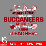 Tampa Bay Buccaneers NFL I'm A Difference Making Student Caring Football Loving Kinda Teacher SVG , NFL svg,eps,dxf,png file, digital download
