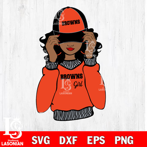 Cleveland Browns girls svg eps dxf png file, digital download , Instant Download