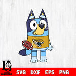 Bluey Jacksonville Jaguars svg eps dxf png file, Digital Download , Instant Download
