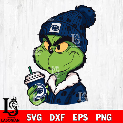 Boujee grinch PENN STATE NITTANY LIONS svg eps dxf png file, Digital Download